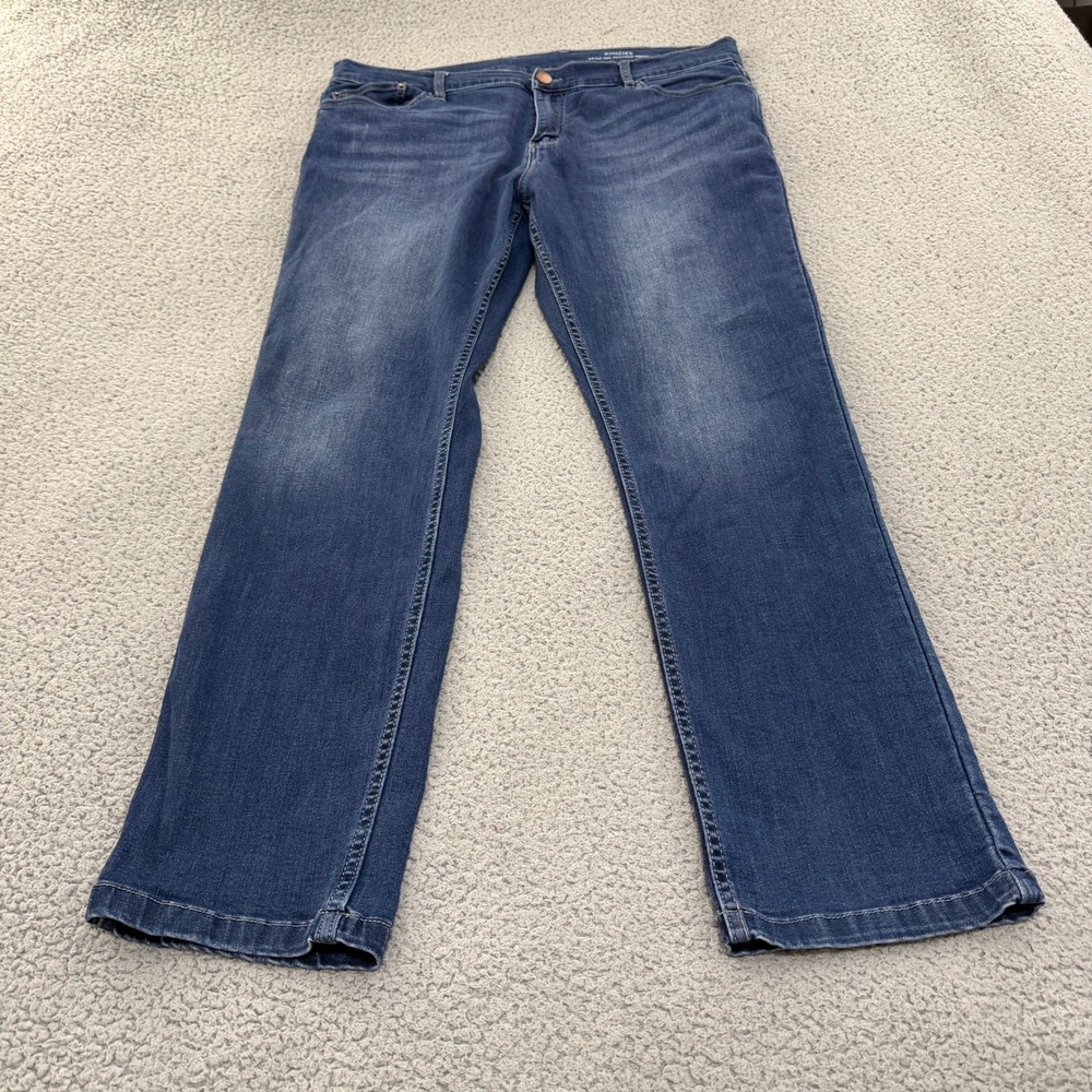 Mugsy Kinzies Jeans Mens 40x32 Stretch Denim Straight Leg Blue